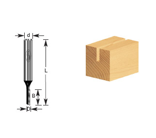 Straight Plunge Router Bits