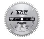 10061 Carbide Tipped Ti-Cut™ Plastic 10 Inch Dia x 60T MTC, -2 Deg, 5/8 Bore