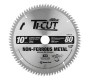 10181-30 Carbide Tipped Ti-Cut™ Aluminum & Non-Ferrous 10 Inch Dia x 80T TCG, -5 Deg, 30mm Bore
