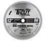 12096 Carbide Tipped Ti-Cut™ Aluminum & Non-Ferrous 12 Inch Dia x 96T TCG, -5 Deg, 1 Inch Bore