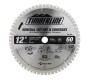 300-600 Carbide Tipped Finishing Blade For Miter Saw/Stationary Table Saw 12 Inch Dia x 60T ATB, 0 Deg, 1 Inch Bore Packaged in an Industrial Box