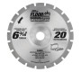 63020 Carbide Tipped Floor King Comparable to Roberts® 10-47-6, Designed for Jamb/Undercut 10-46 & 10-55 Saws 6-3/16 Inch Dia x 20T ATB, 18 Deg, 20mm Concave Bore